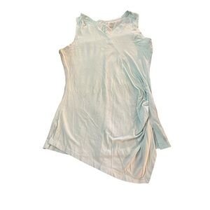 GAIAM SEAFOAM Shirt Sleeveless & Seamless Black Leggings Size Med EUC #3252